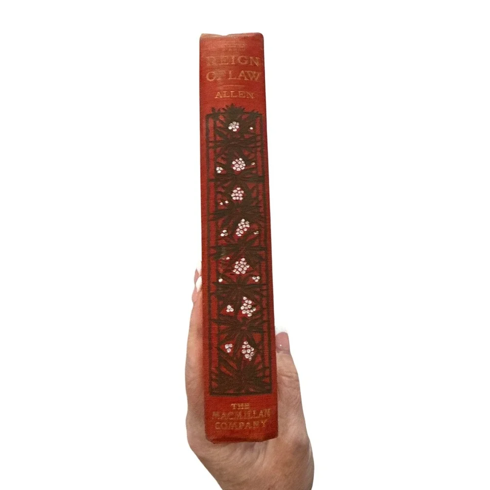 The Reign of Law James Lane Allen Kentucky Hemp Fields Red Hardcover 1900 1st Ed